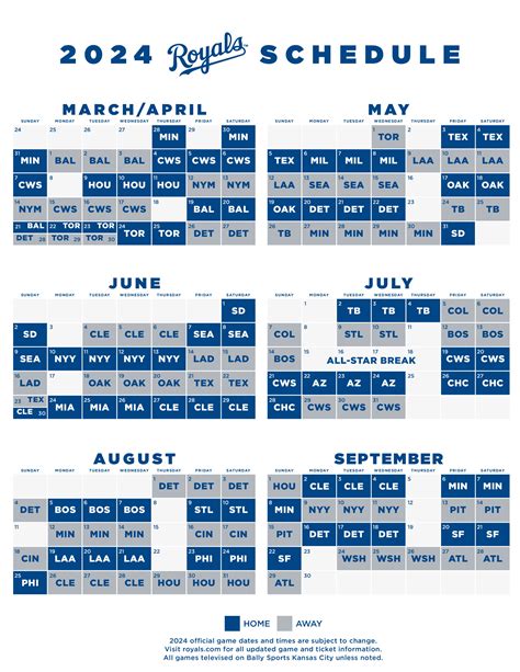 2024 SCHEDULE.